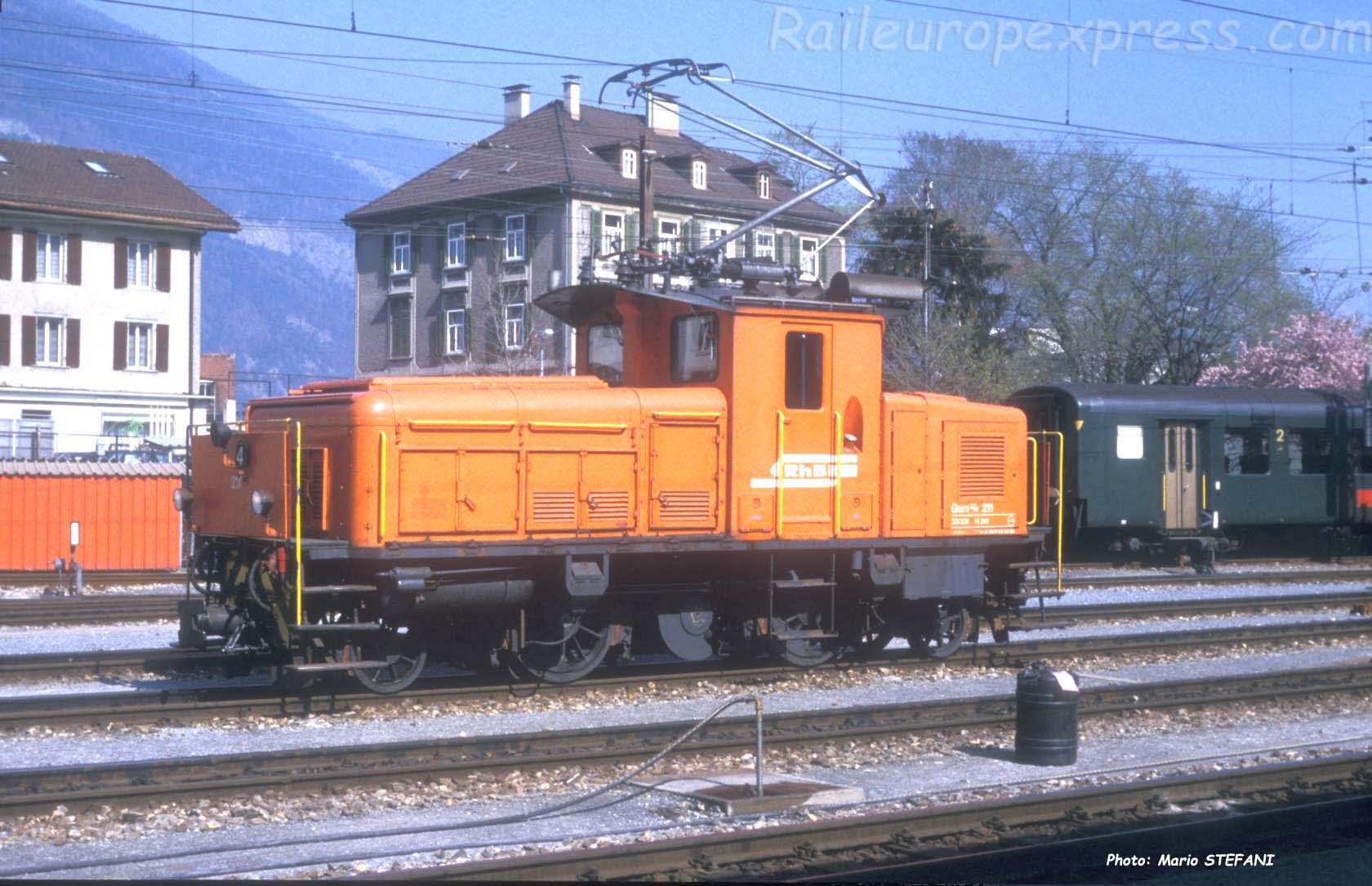 Gem 2/4 211 RhB à Chur (CH)