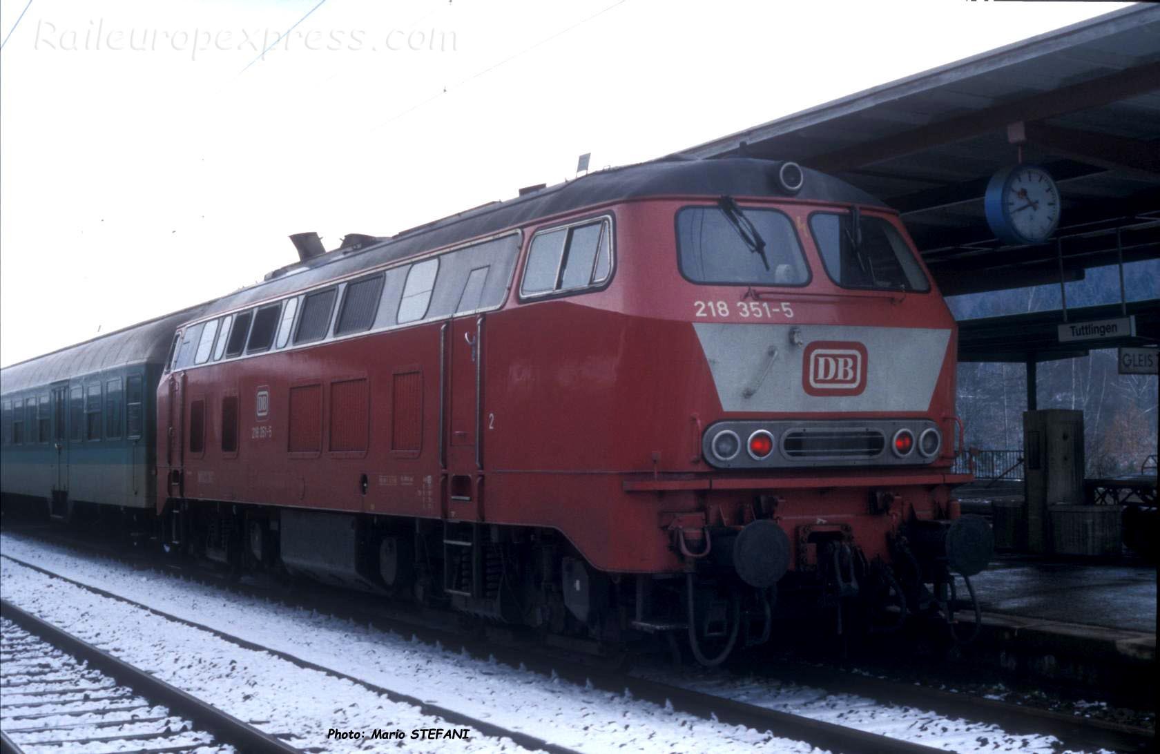 218 351-5 DB à Tuttlingen (D)