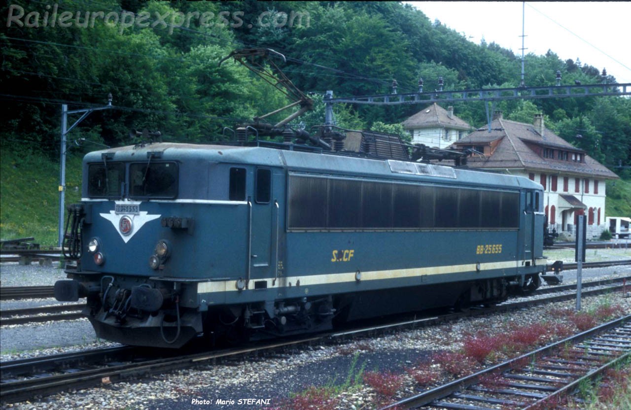 BB 25655 SNCF à Vallorbe (CH)