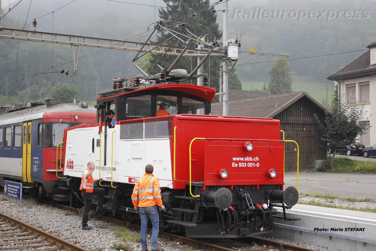 Ee 933 001-0 CFF à Laufelfingen (CH)