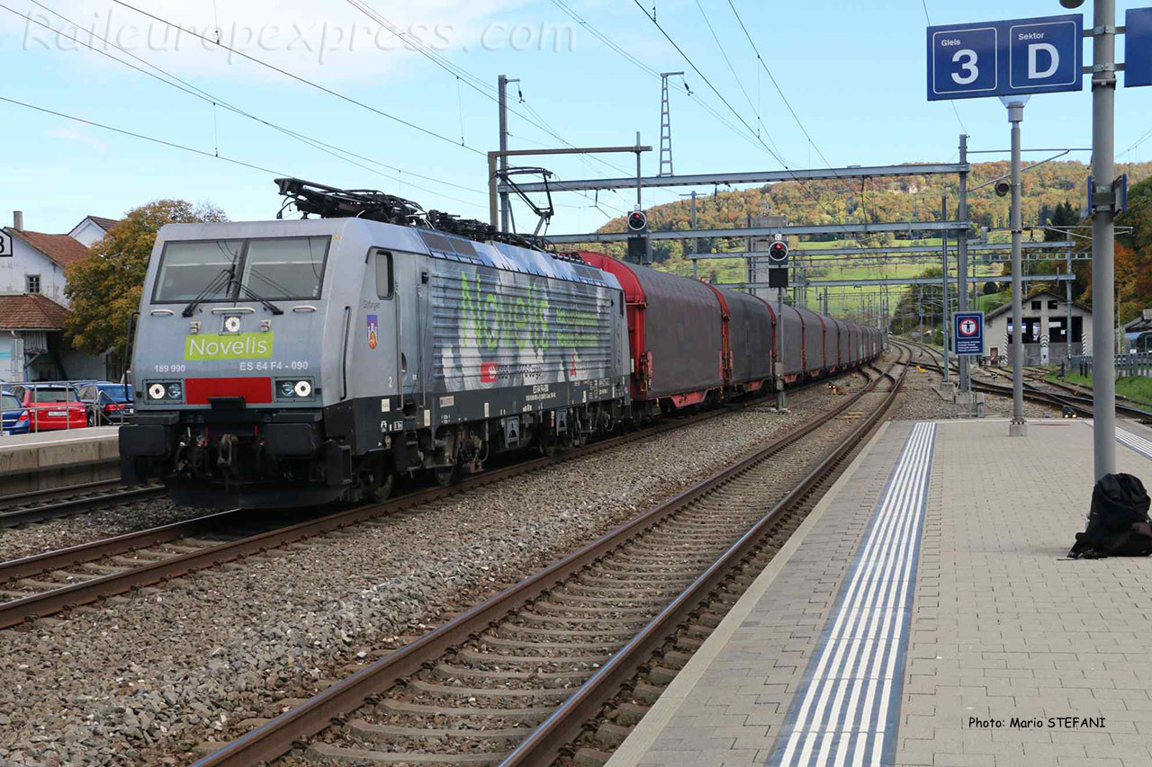 ES 64 F4 090 Novelis à Sissach (CH)