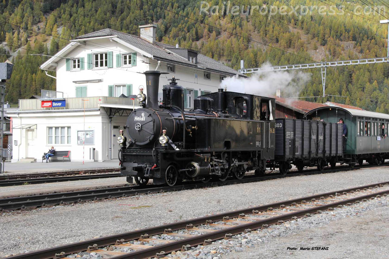 G 3/4 11 RhB à Bever (CH)