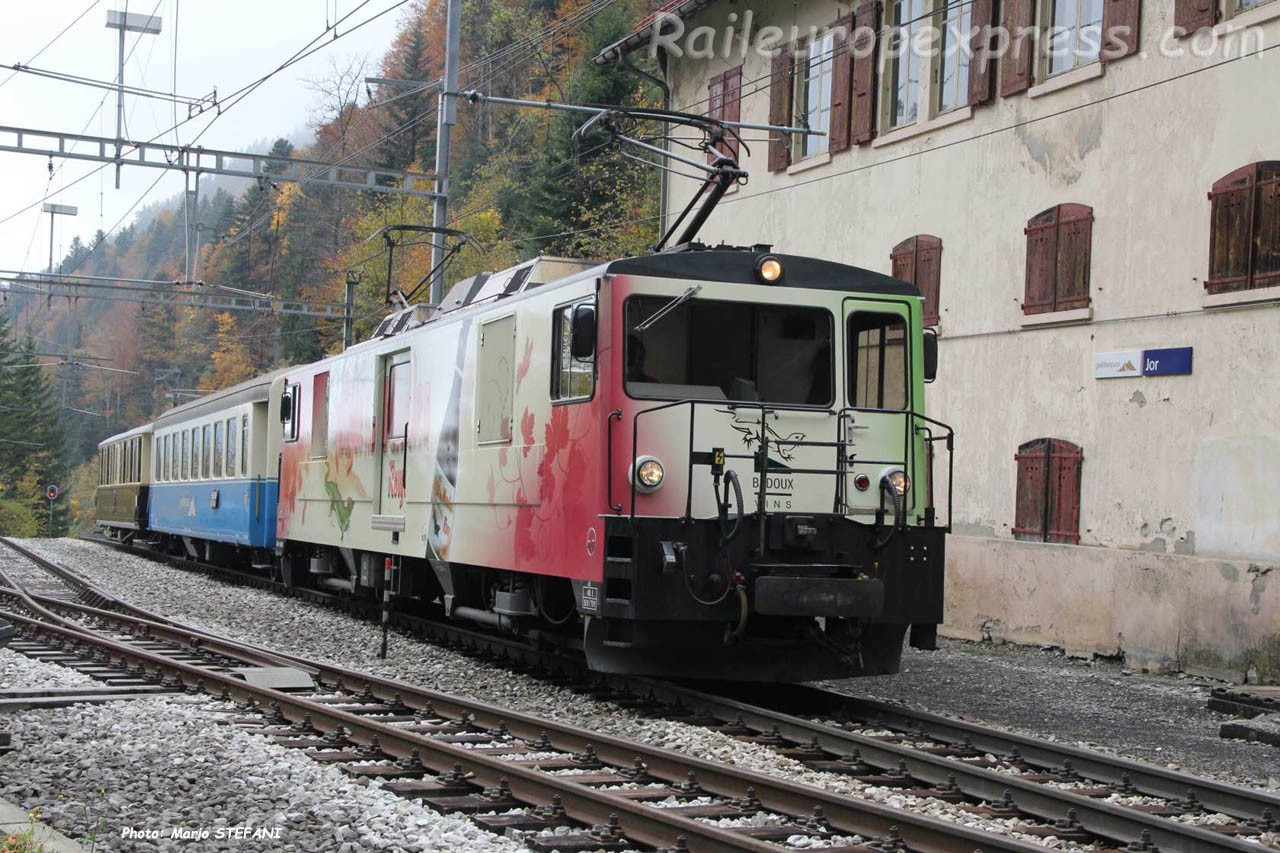 GDe 4/4 6006 MOB à Jor (CH)