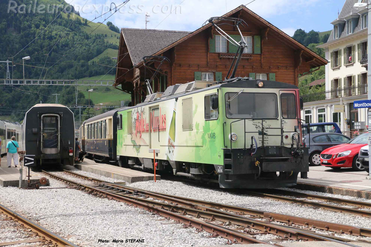 GDe 4/4 6006 MOB à Montbovon (CH)