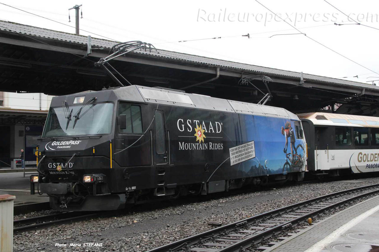 Ge 4/4 8001 MOB à Montreux (CH)