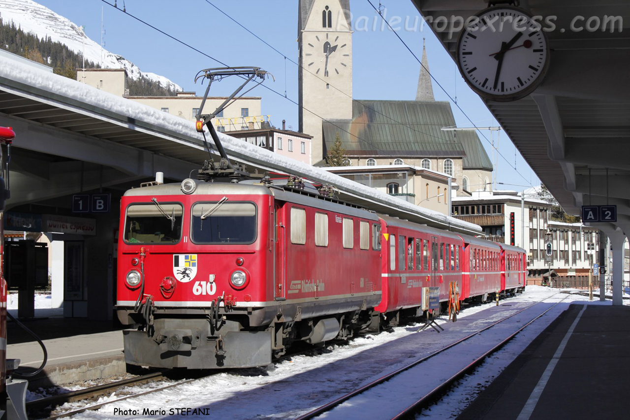 Ge 4/4 I 610 RhB à Davos (CH)