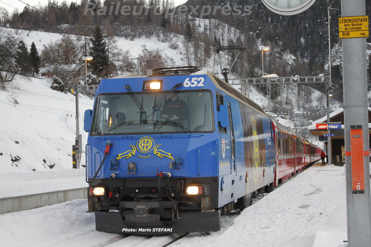 Ge 4-4 III 652 RhB à Filisur