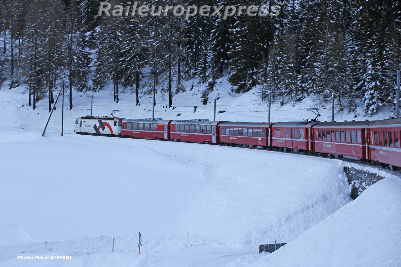 Ge 4/4 III 649 RhB à Bergün