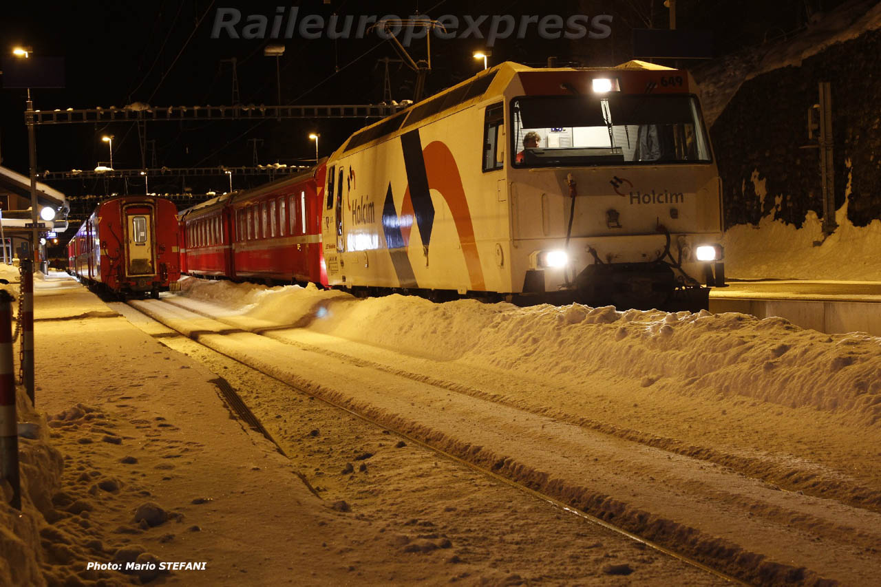 Ge 4-4 III 649 RhB à Filisur