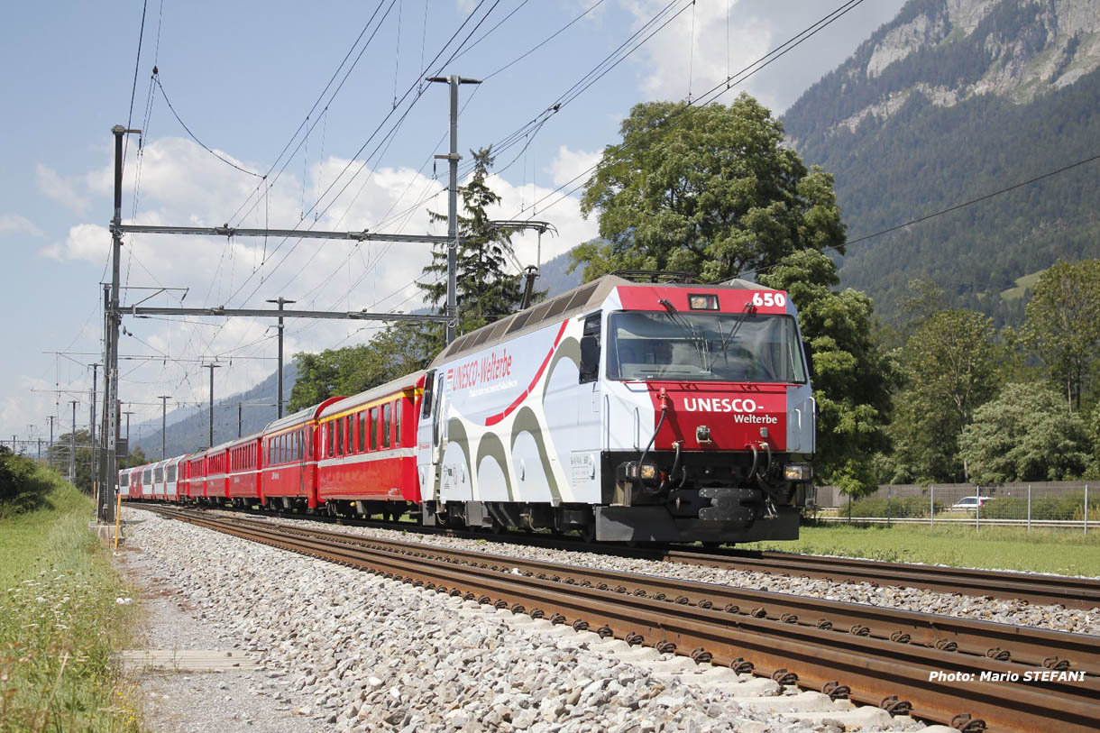 Ge 4/4 III 650 RhB à Felsberg