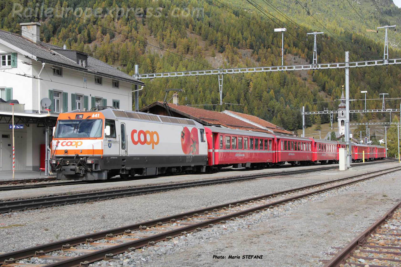 Ge 44 III 641 RhB à Bever (CH)