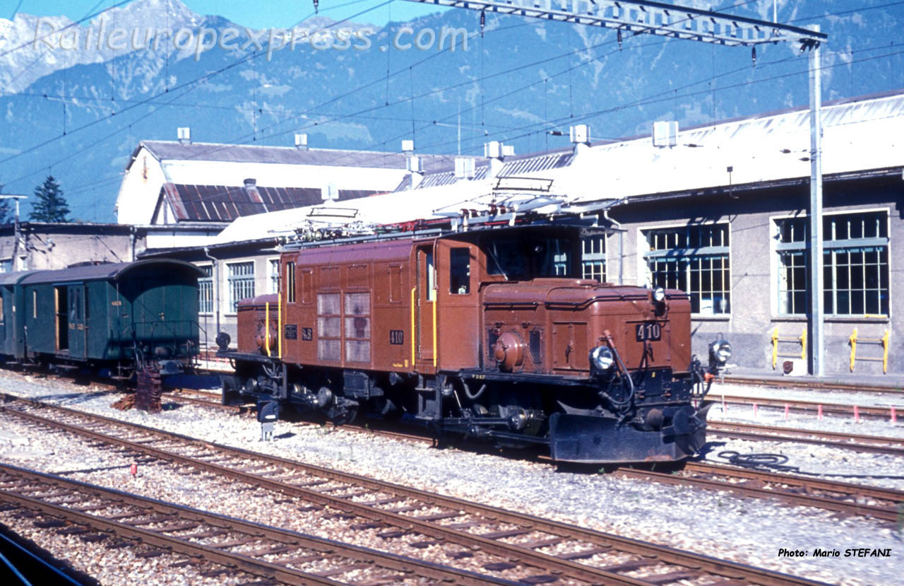 Ge 6/6 410 RhB à Landquart (CH)