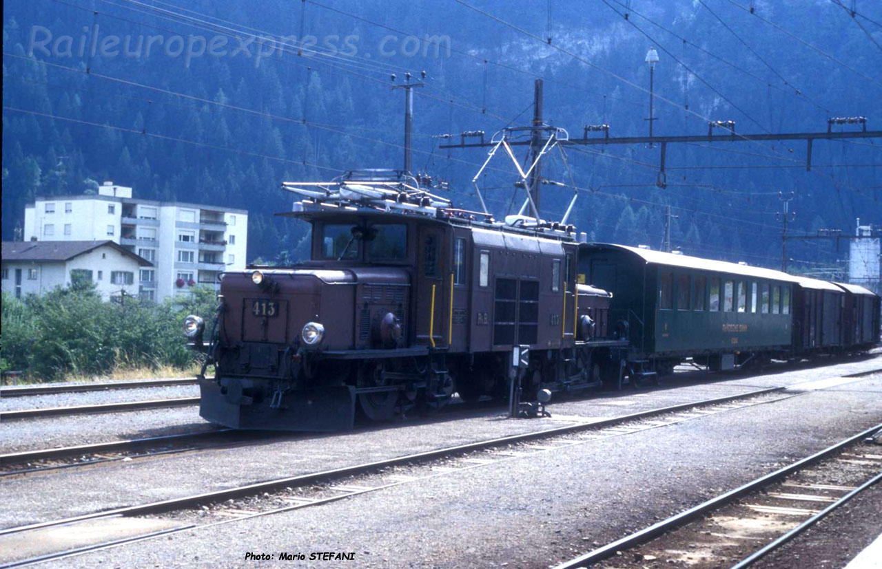 Ge 6/6 413 RhB à Thusis (CH)