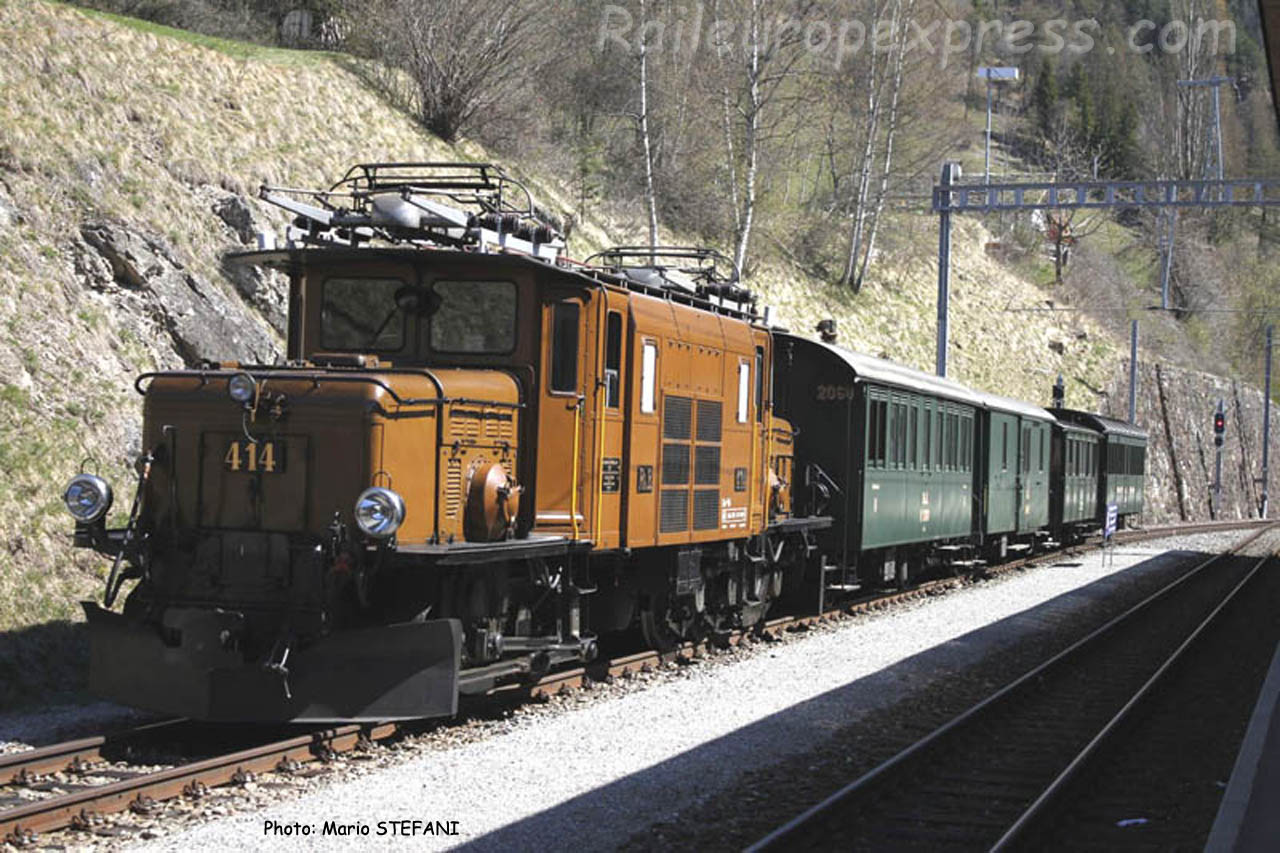 Ge 6/6 414 RhB à Filisur (CH)