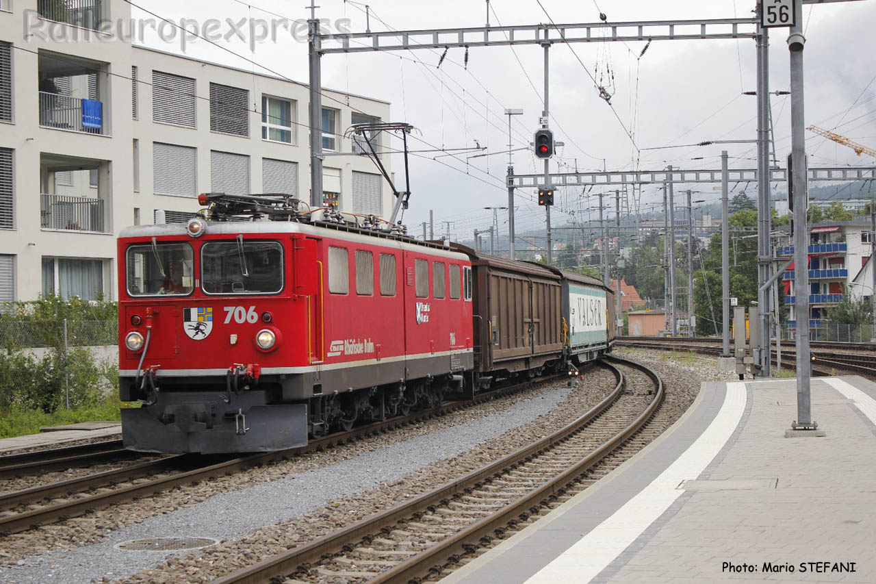 Ge 6/6 II 706 RhB à Chur (CH)