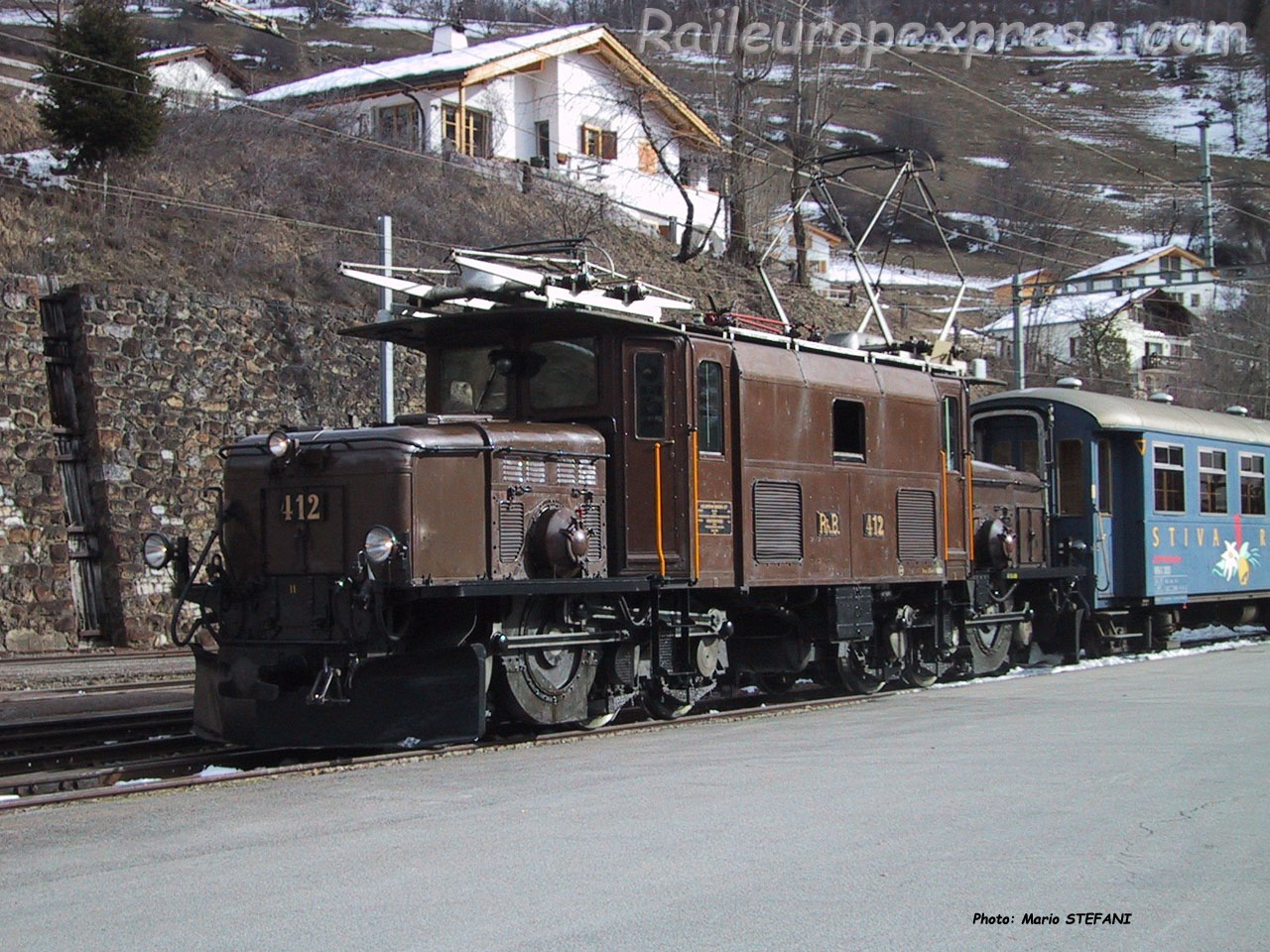 Ge 6/6 412 RhB à Filisur (CH)