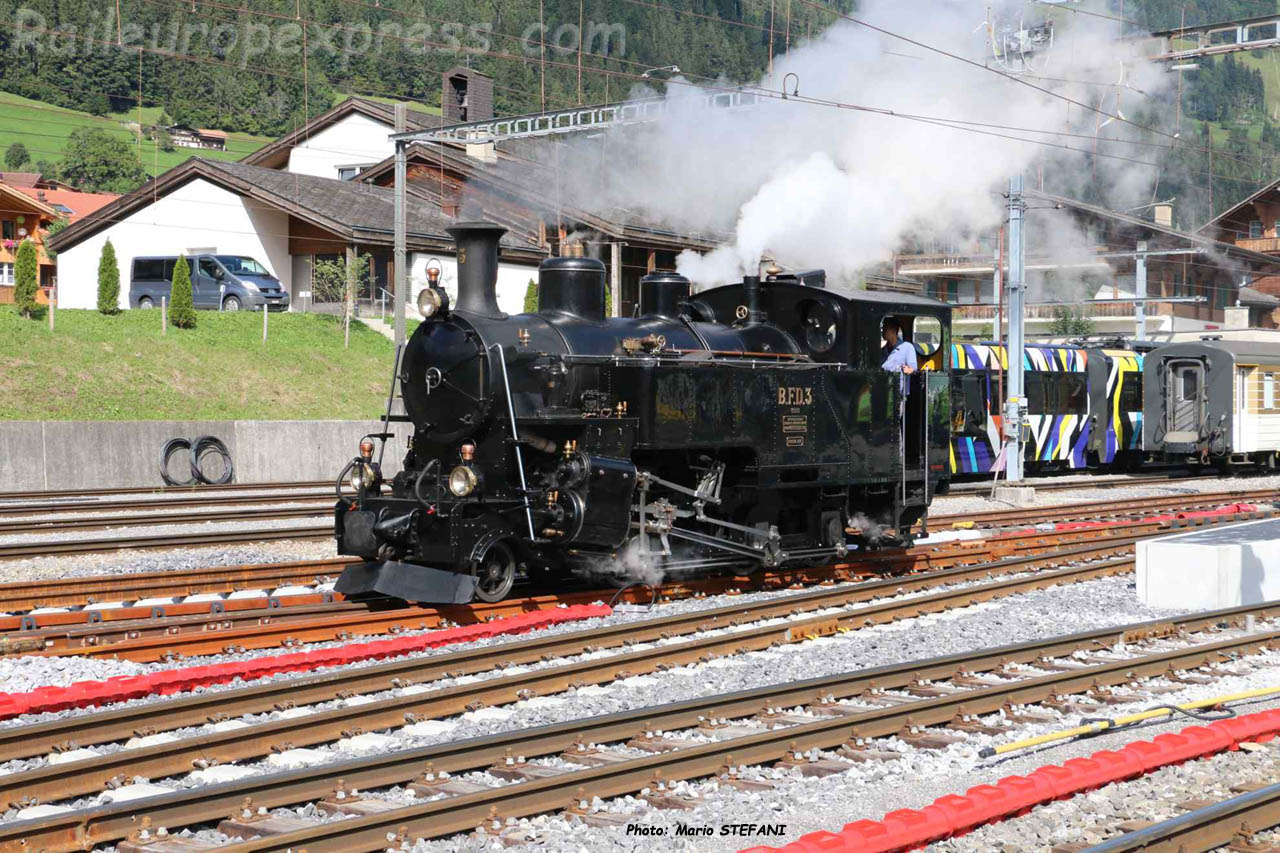 Hg 3/4 3 RhB à Zweisimmen (CH)