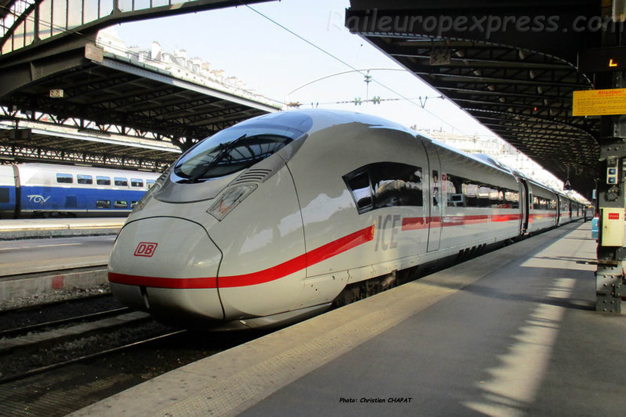 ICE DB en gare de Paris-Est (F-75)