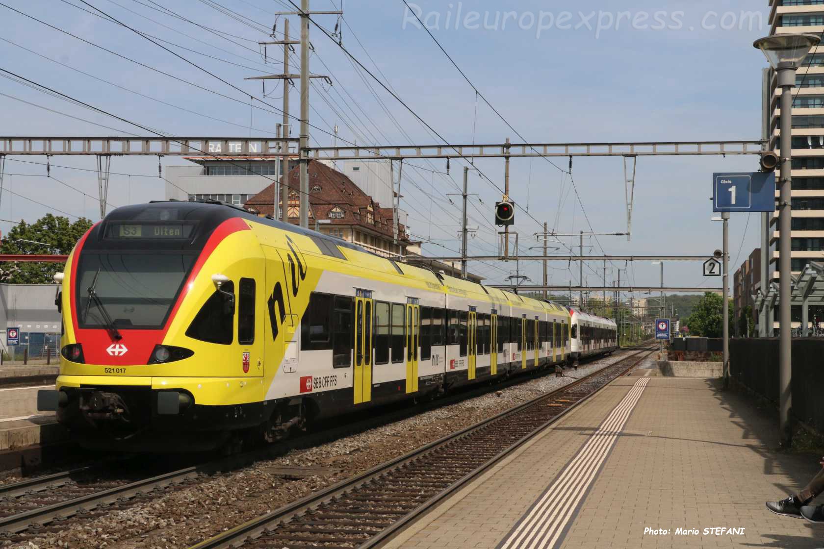 RABe 521 017 CFF à Pratteln (CH)
