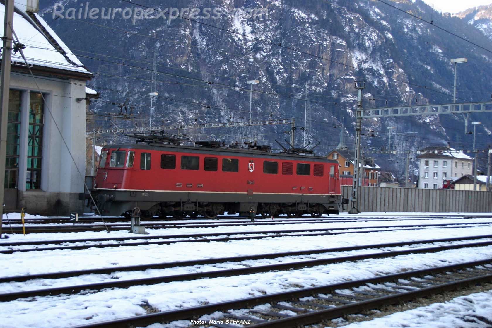 Ae 6/6 11443 CFF à Erstfeld (CH)