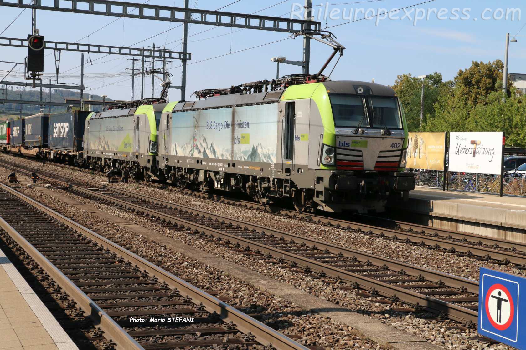 Re 475 402 BLS à Liestal (CH)