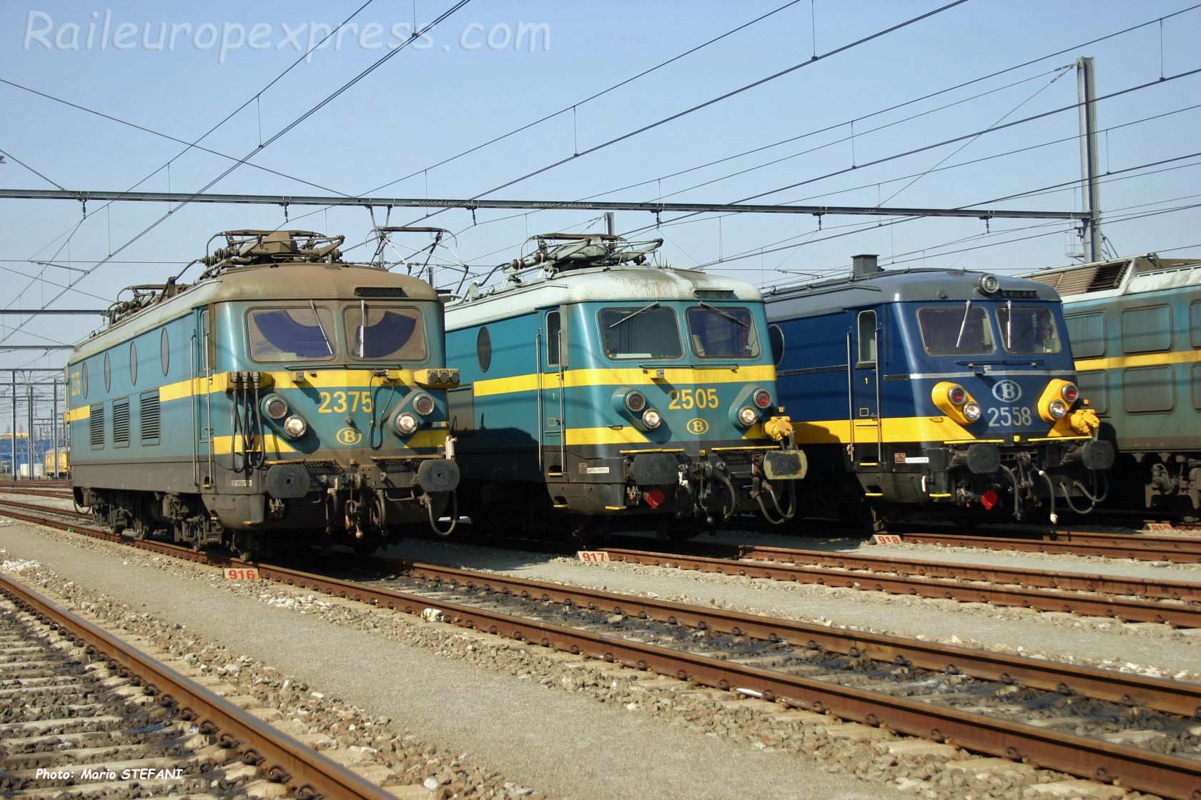 HLE 2375, 2505 et 2558 SNCB à Antwerpen Daam (B)