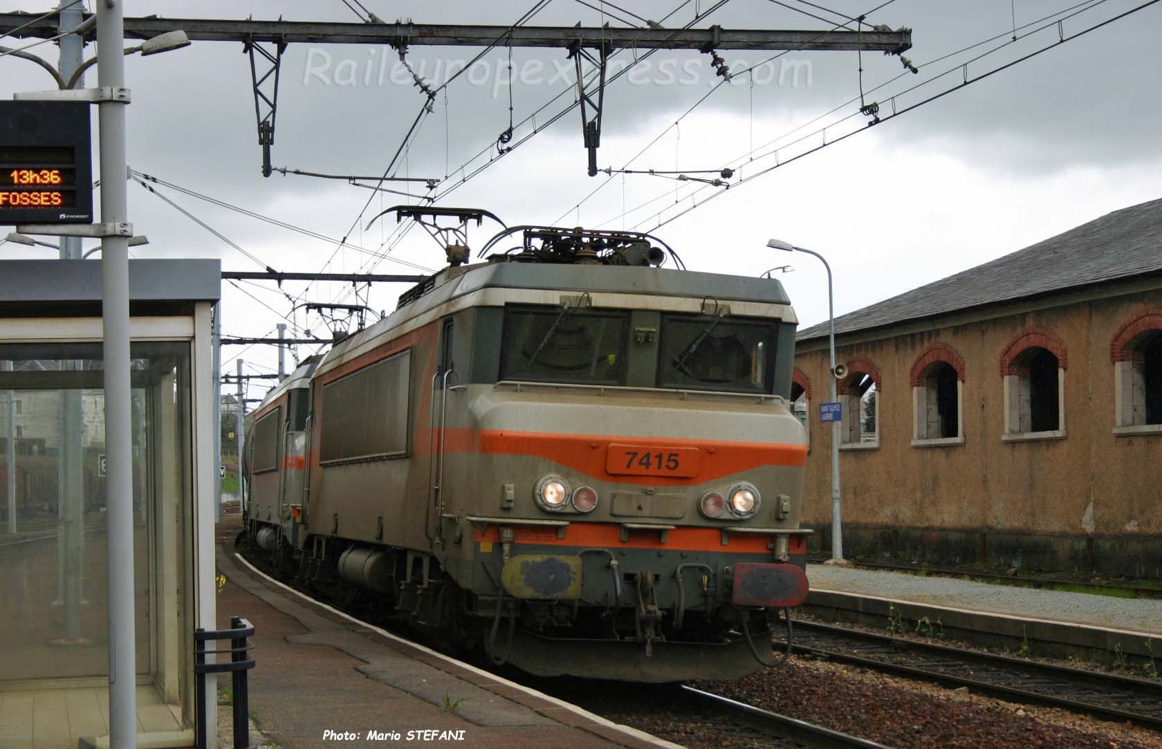 BB 7415 SNCF à Saint Sulpice Laurière (F-87)