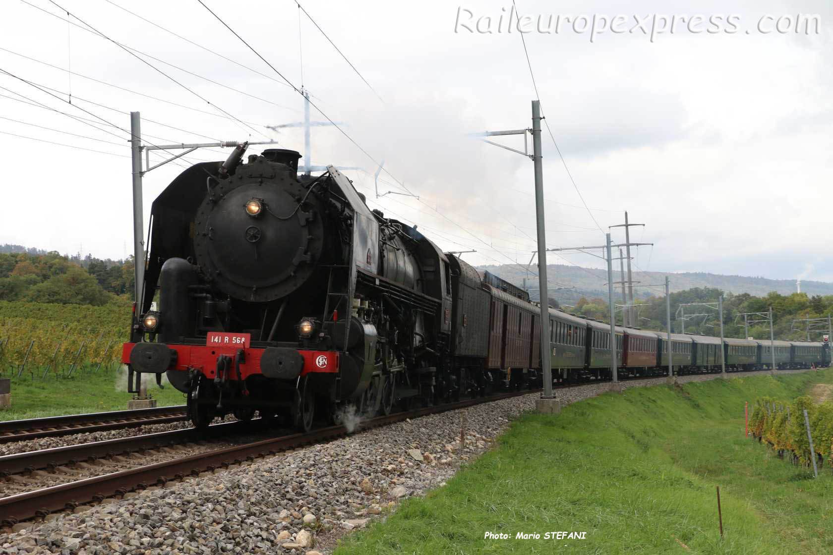 141 R 568 SNCF à Boudry (CH)