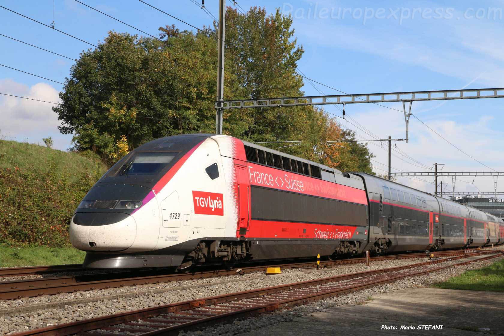 TGV 4729 SNCF à Boudry (CH)