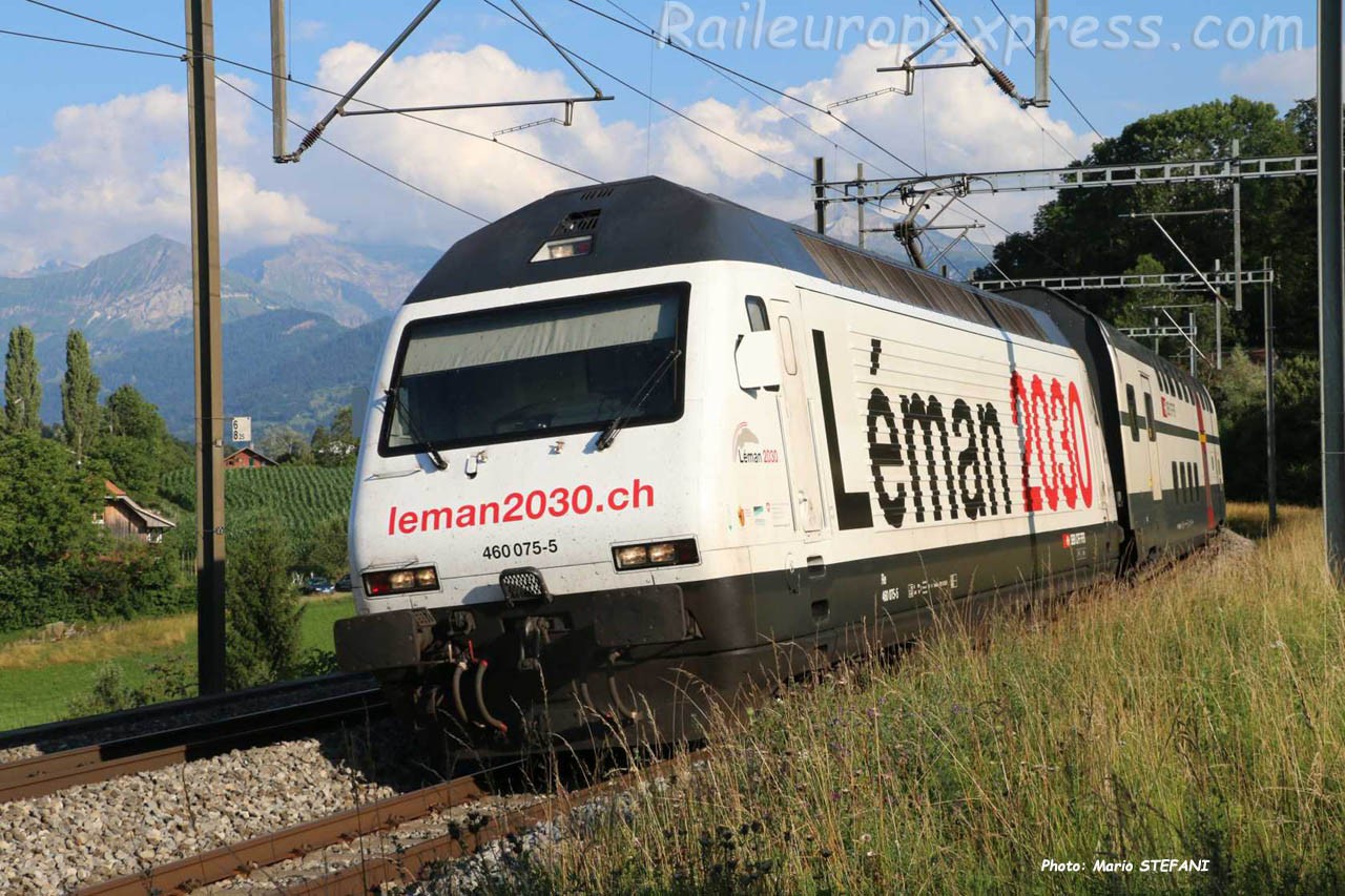 Re 460 075-5 CFF à Kumm (CH)