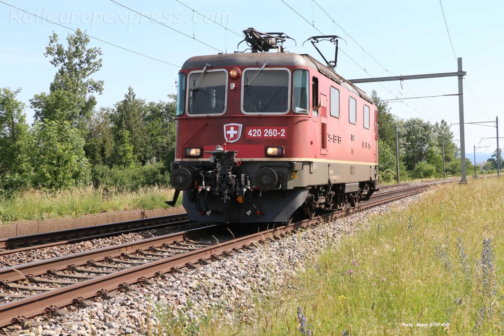 Re 420 260-2 CFF à Boudry-Perreux (CH)