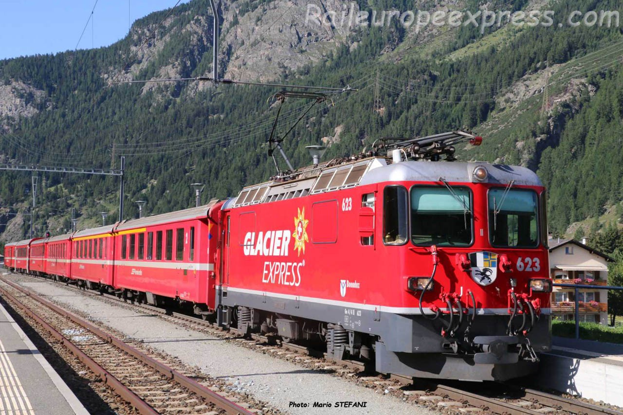 Ge 4/4 II 623 RhB à Zernez (CH)