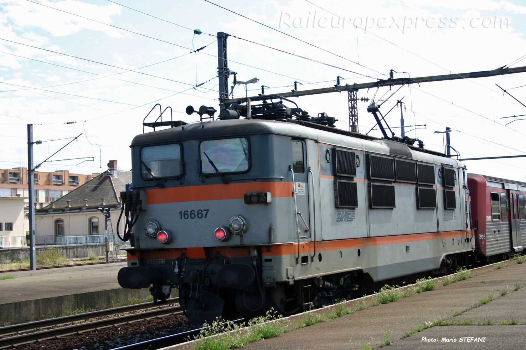 BB 16667 SNCF à Saint Louis (F-68)