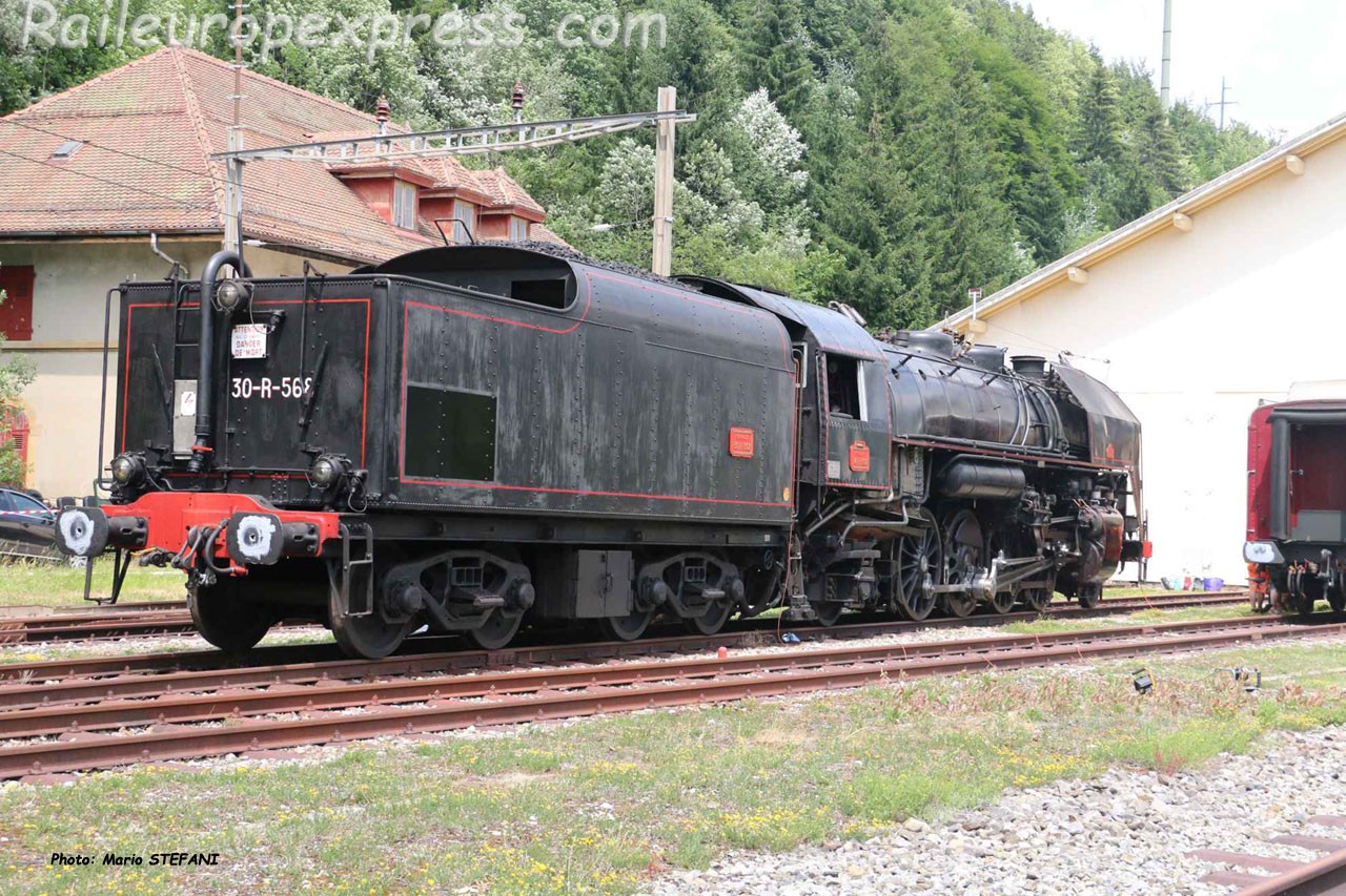 141 R 568 SNCF à Vallorbe (CH)