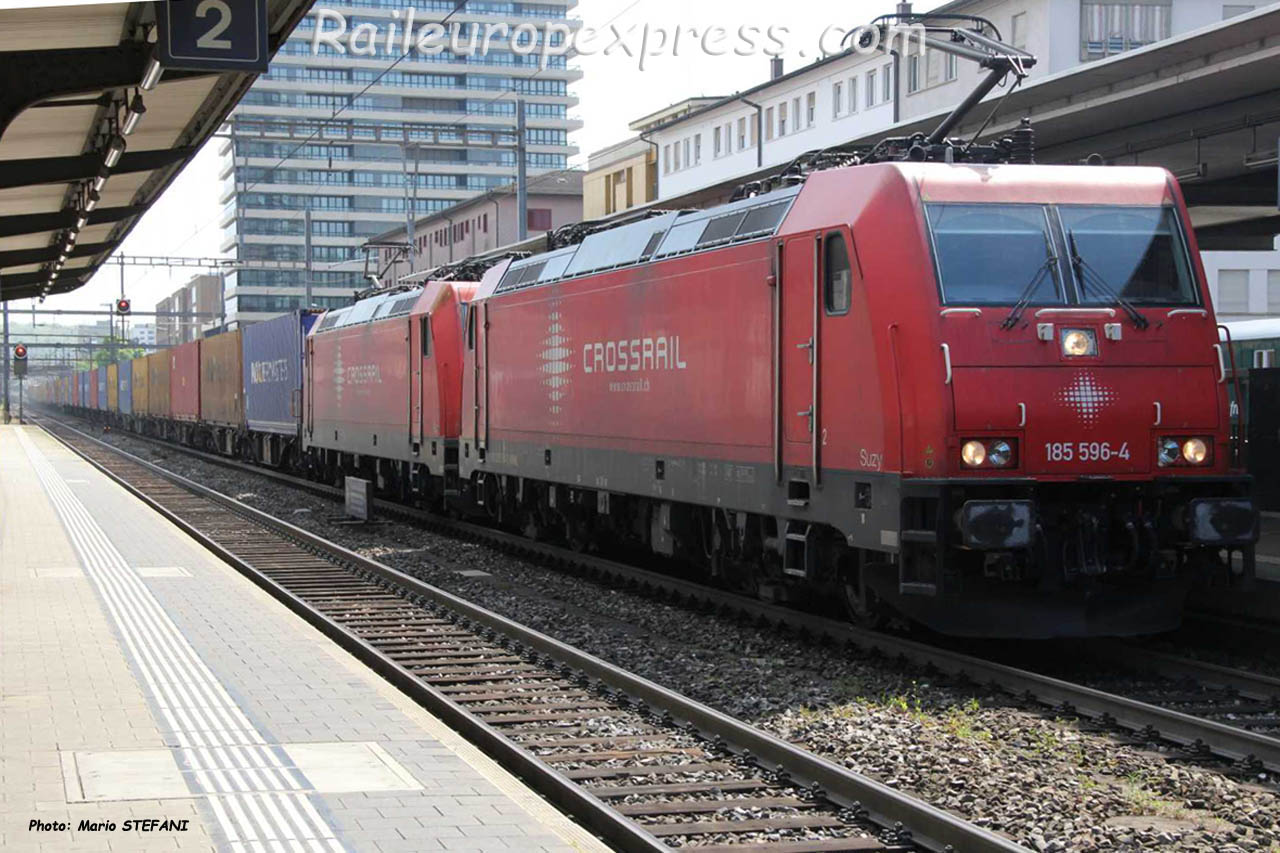 185 596-4 Crossrail à Pratteln (CH)