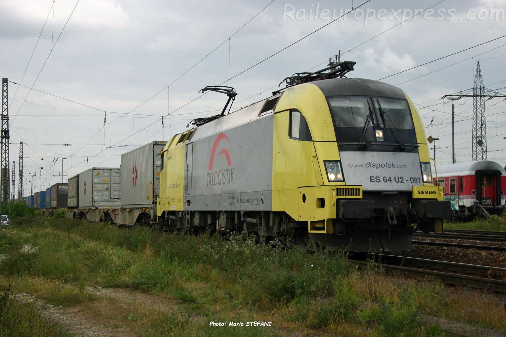 ES 64 U2-097 TXLOGISTIK à Basel Bad (CH)