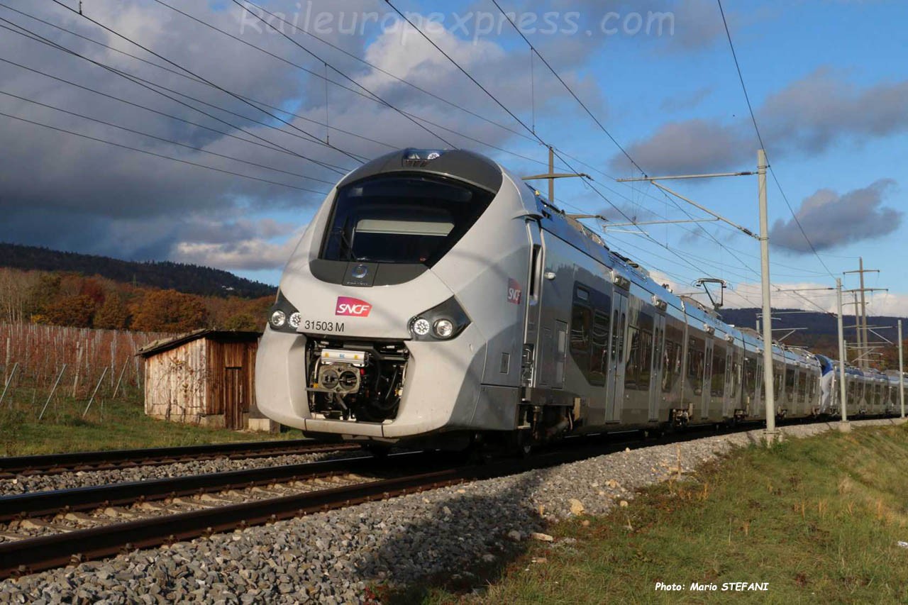 Z 31503/4 SNCF à Boudry (CH)