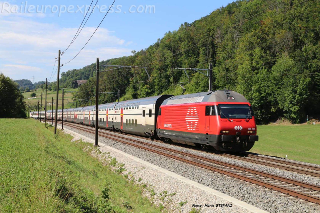 Re 460 108 CFF à Tecknau (CH)