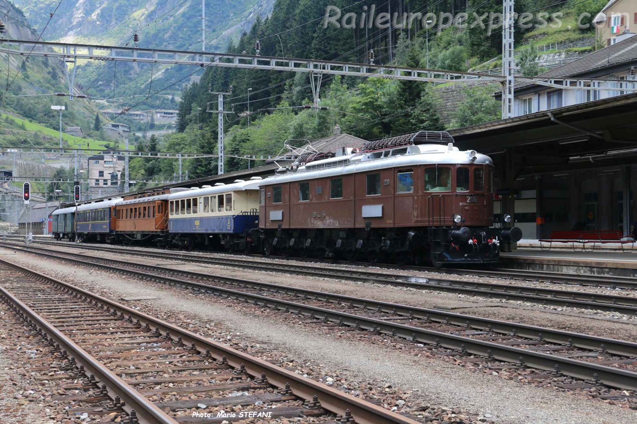 Ae 6/8 206 BLS à Goeschenen (CH)