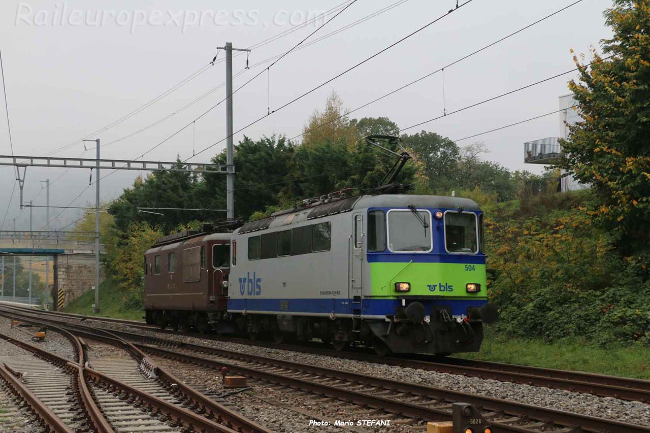 Re 420 504 BLS à Boudry (CH)