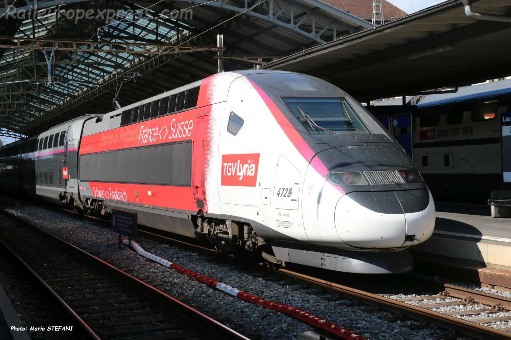 TGV Lyria SNCF à Lausanne (CH)