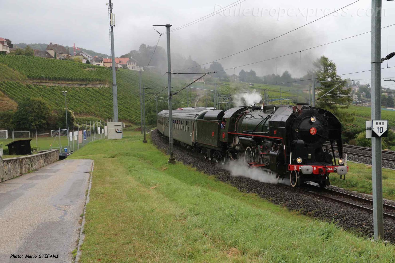 141 R 1244 SNCF à Auvernier (CH)