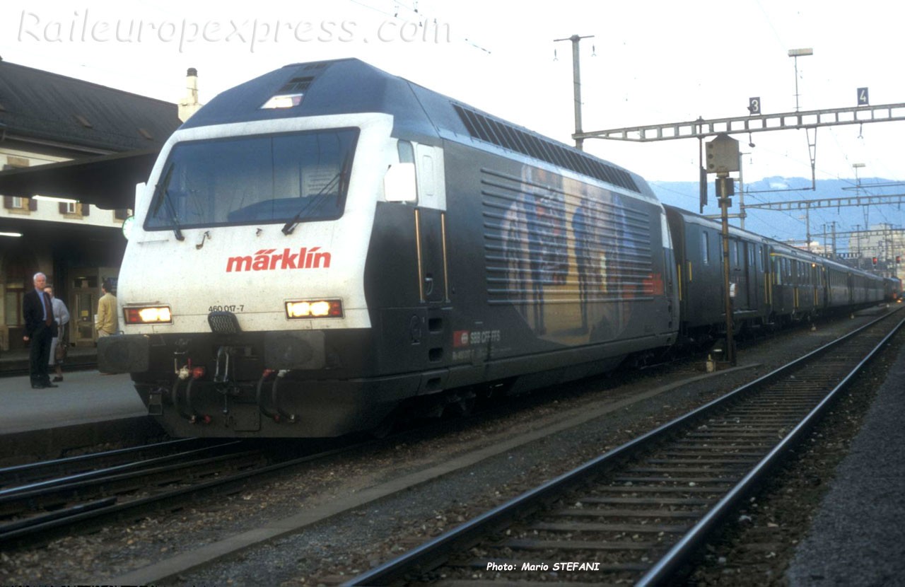 Re 460 017-7 CFF à Yverdon (CH)