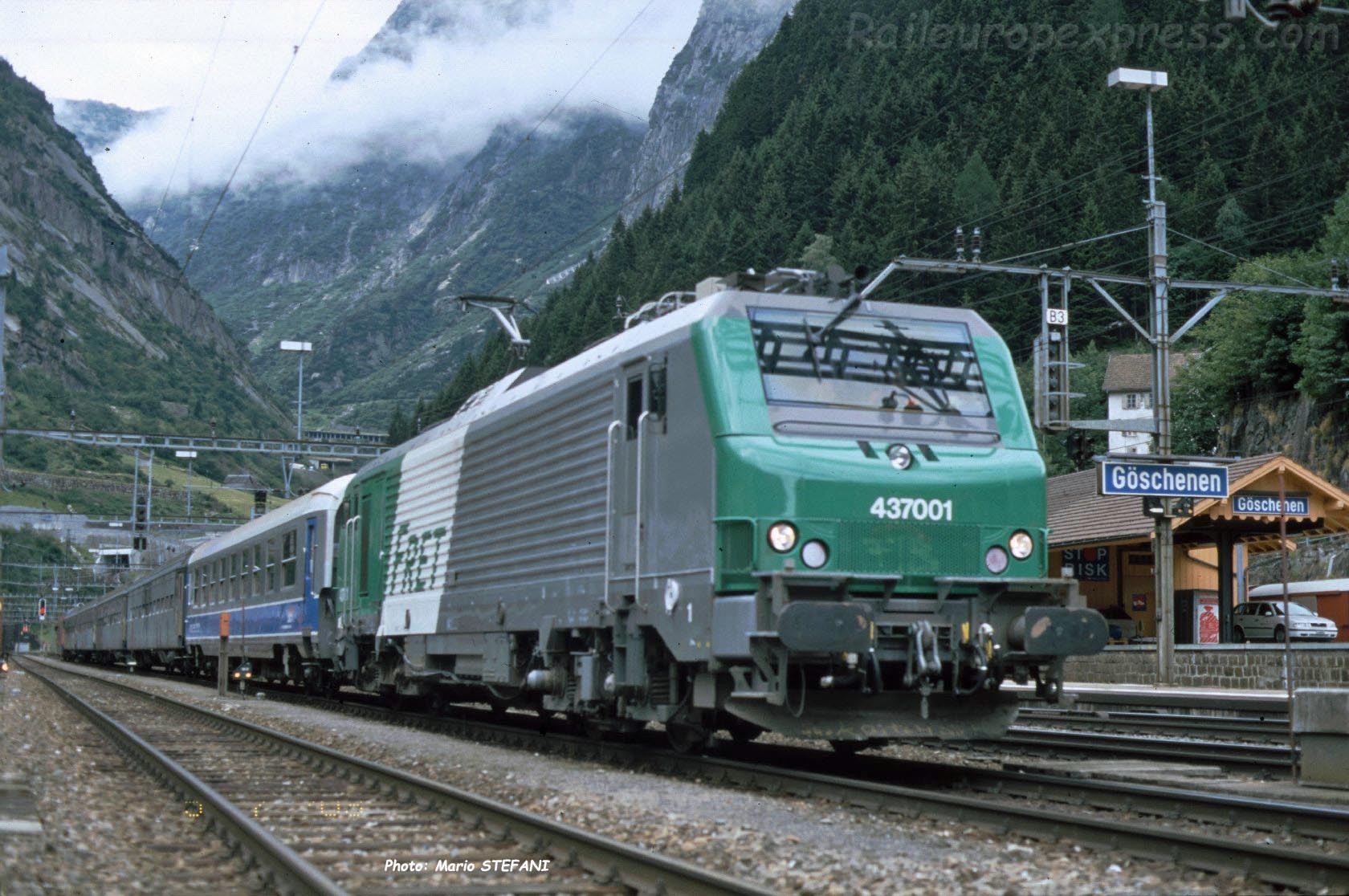 BB 37001 SNCF à Göschenen (CH)