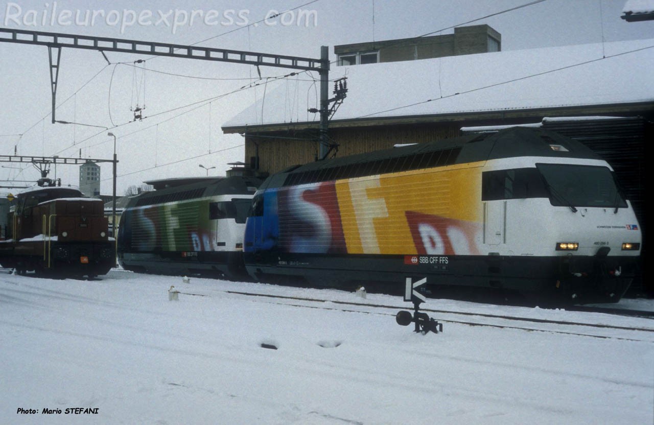 Re 460 056-5 CFF à Yverdon (CH)