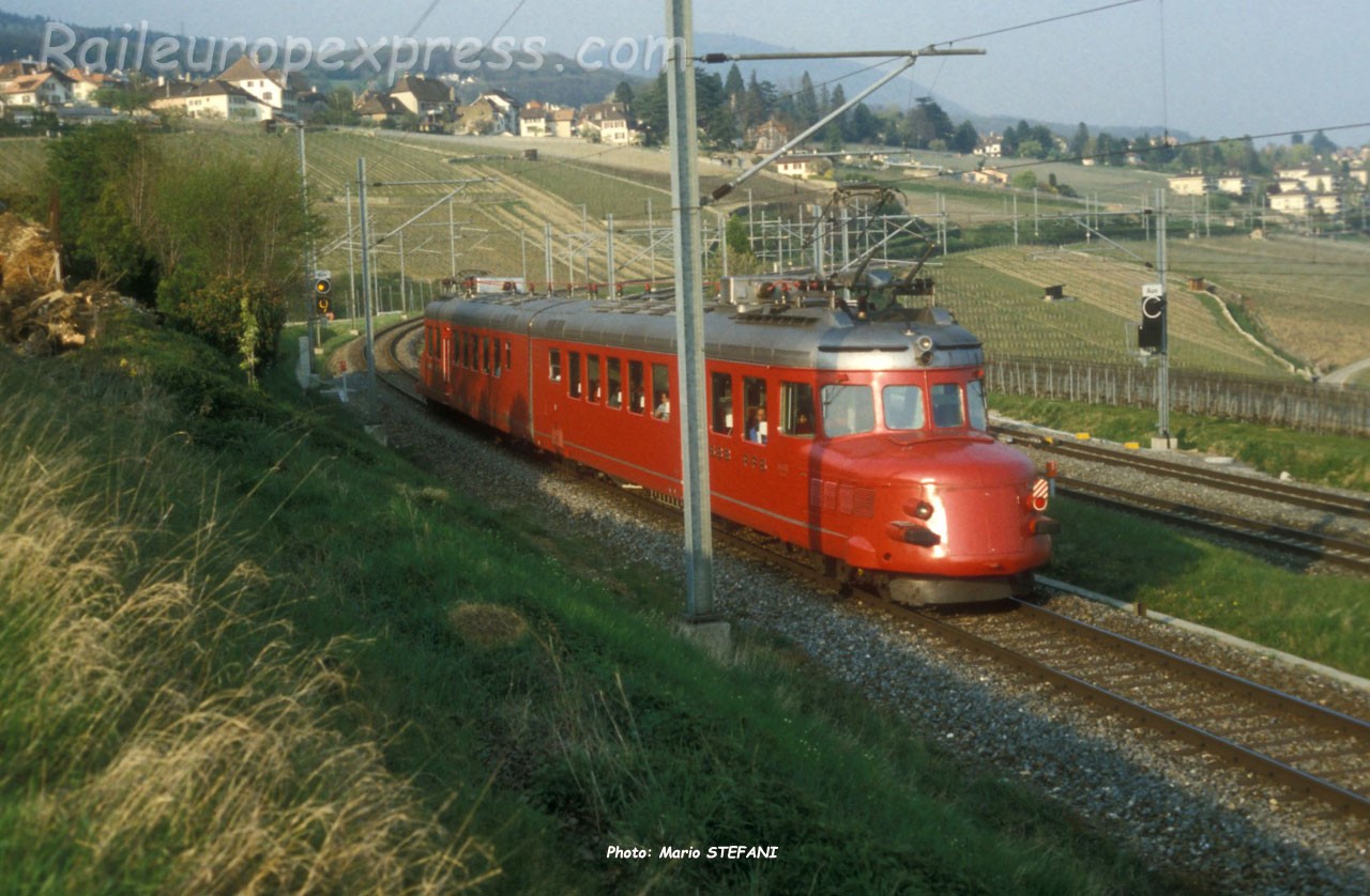 RAe 4/8 1021 CFF à Auvernier (CH)