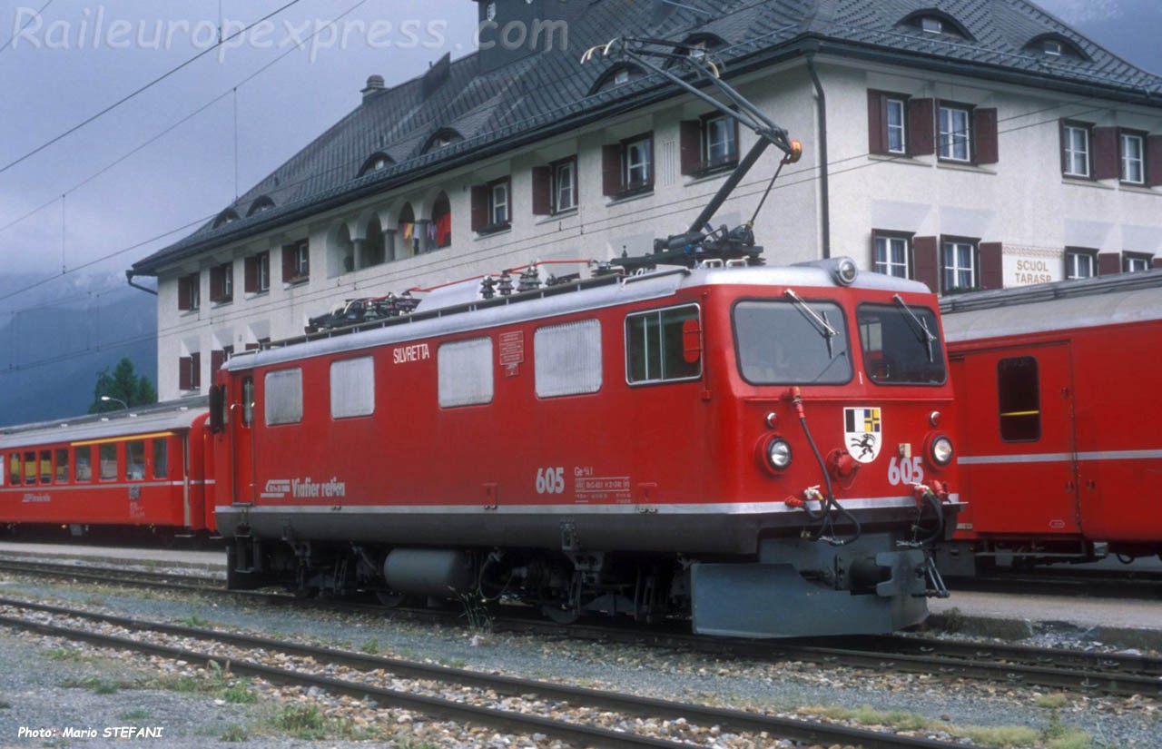 Ge 4/4 I 605 RhB à Scuol Tarasp (CH)