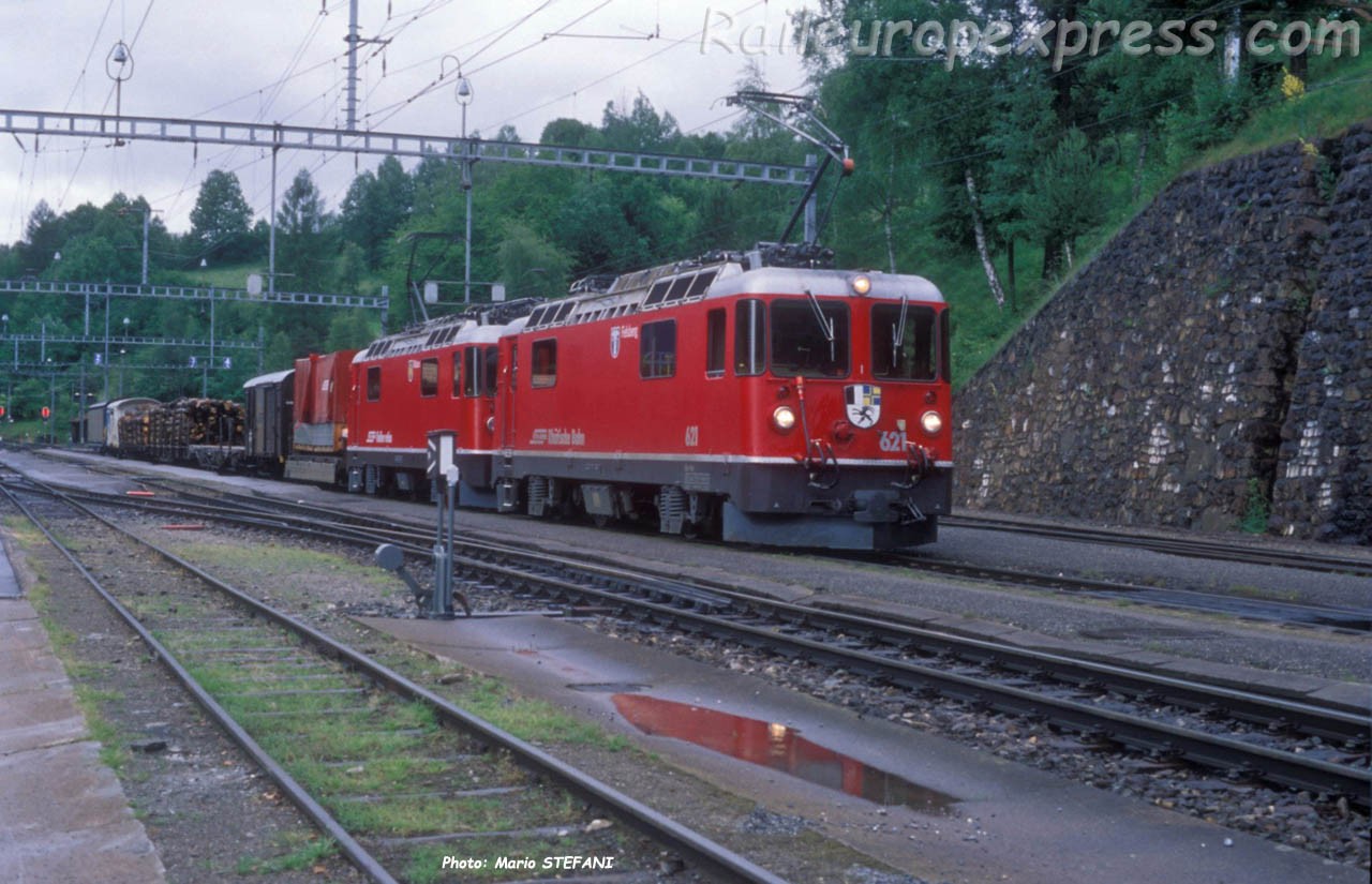 Ge 4/4 II 621 RhB à Filisur (CH)