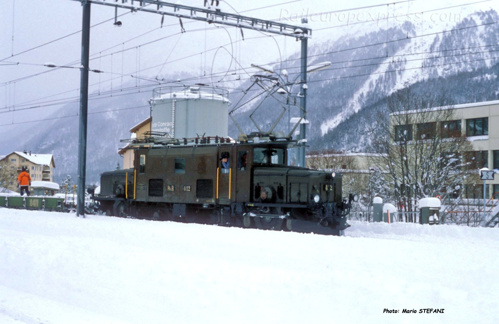 Ge 6/6 I 412 RhB à Samedan (CH)