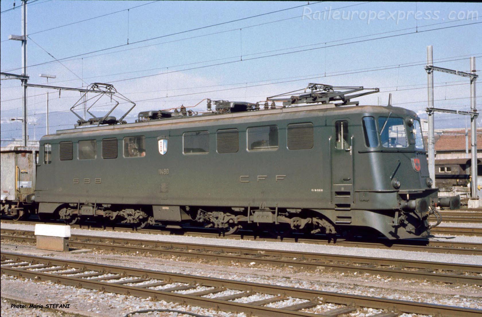 Ae 6/6 11480 CFF à Yverdon (CH)